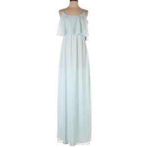 SHOW ME YOUR MUMU Maxi Bridal Cocktail Dress, Women’s S, Blue